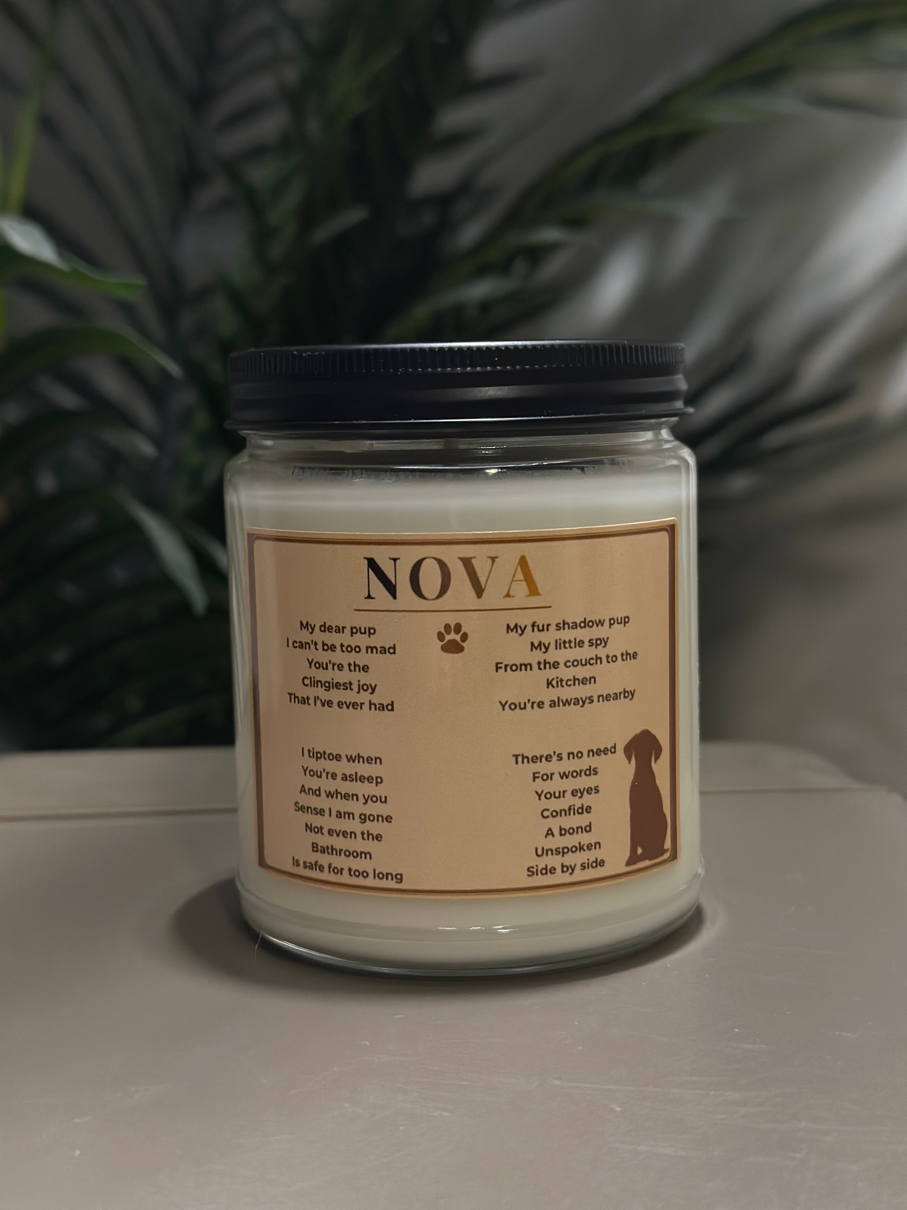 Personalized Pet Memorial Candle – No One Prepares You for the Quiet After They’re Gone