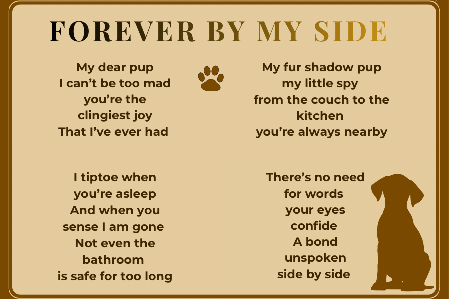 Forever By My Side Poem | Dog Keepsake Candle 9oz