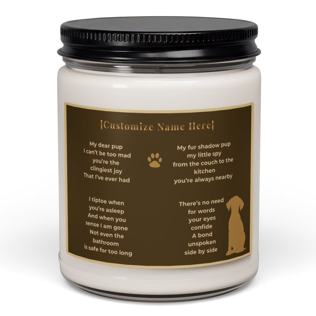 Forever by My Side | Personalized Pet Keepsake Candle  9oz