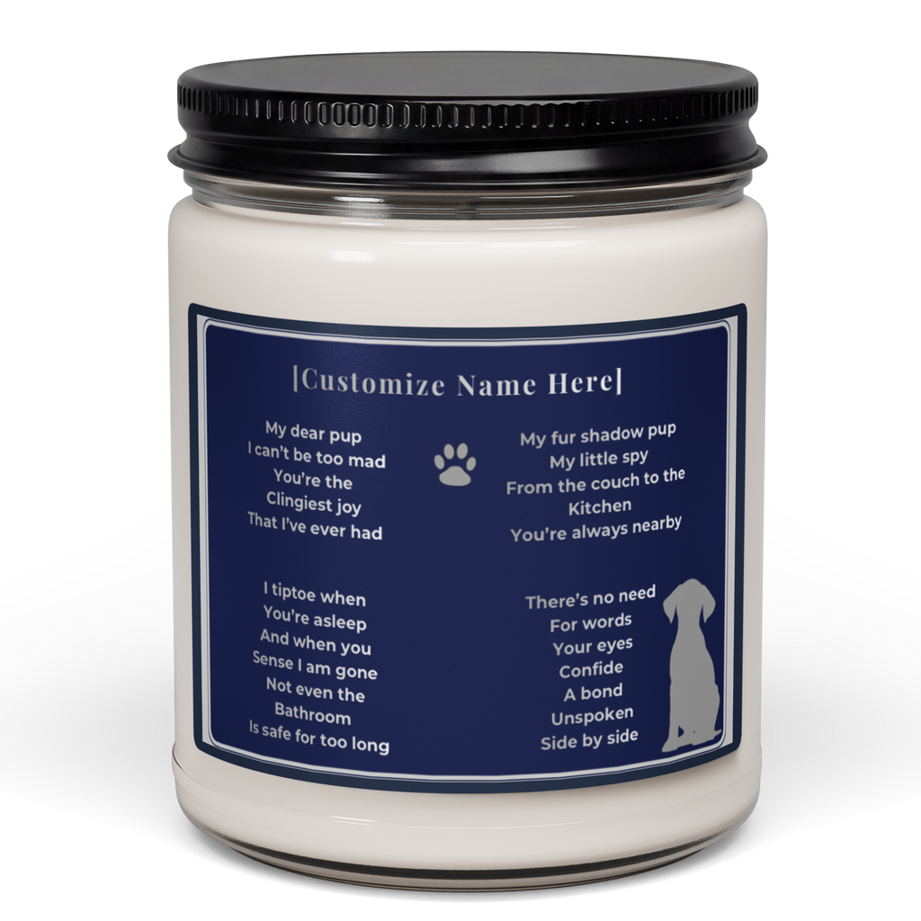 Forever by My Side | Personalized Pet Keepsake Candle  9oz