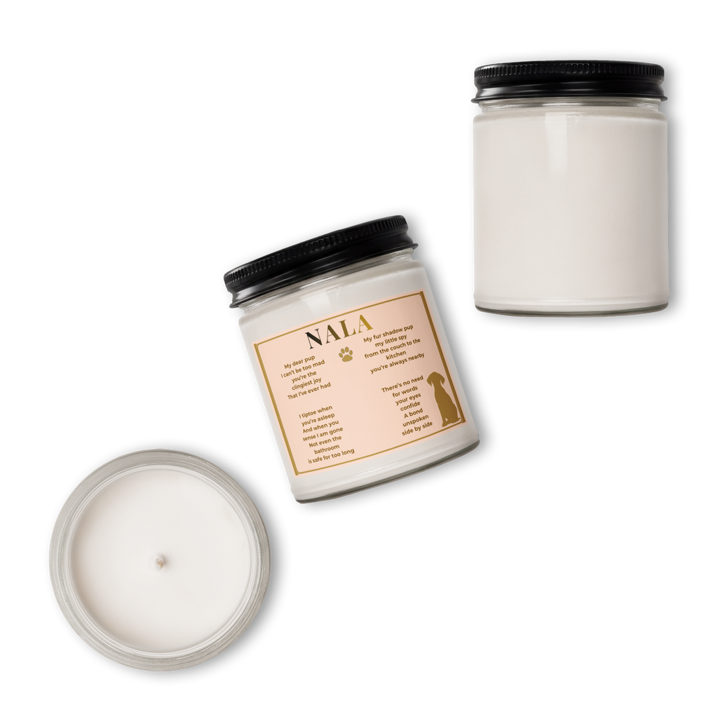 Forever by My Side | Personalized Pet Keepsake Candle  9oz
