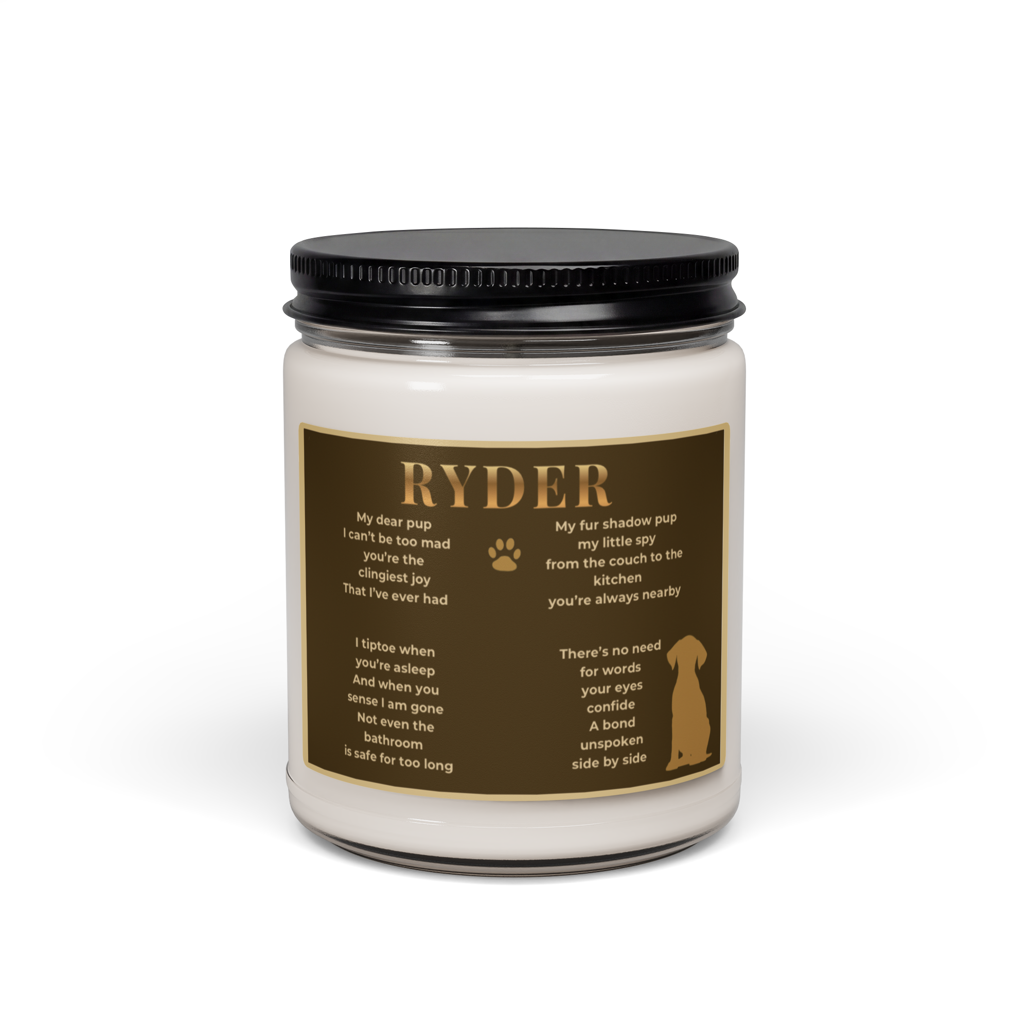 Forever by My Side | Personalized Pet Keepsake Candle  9oz