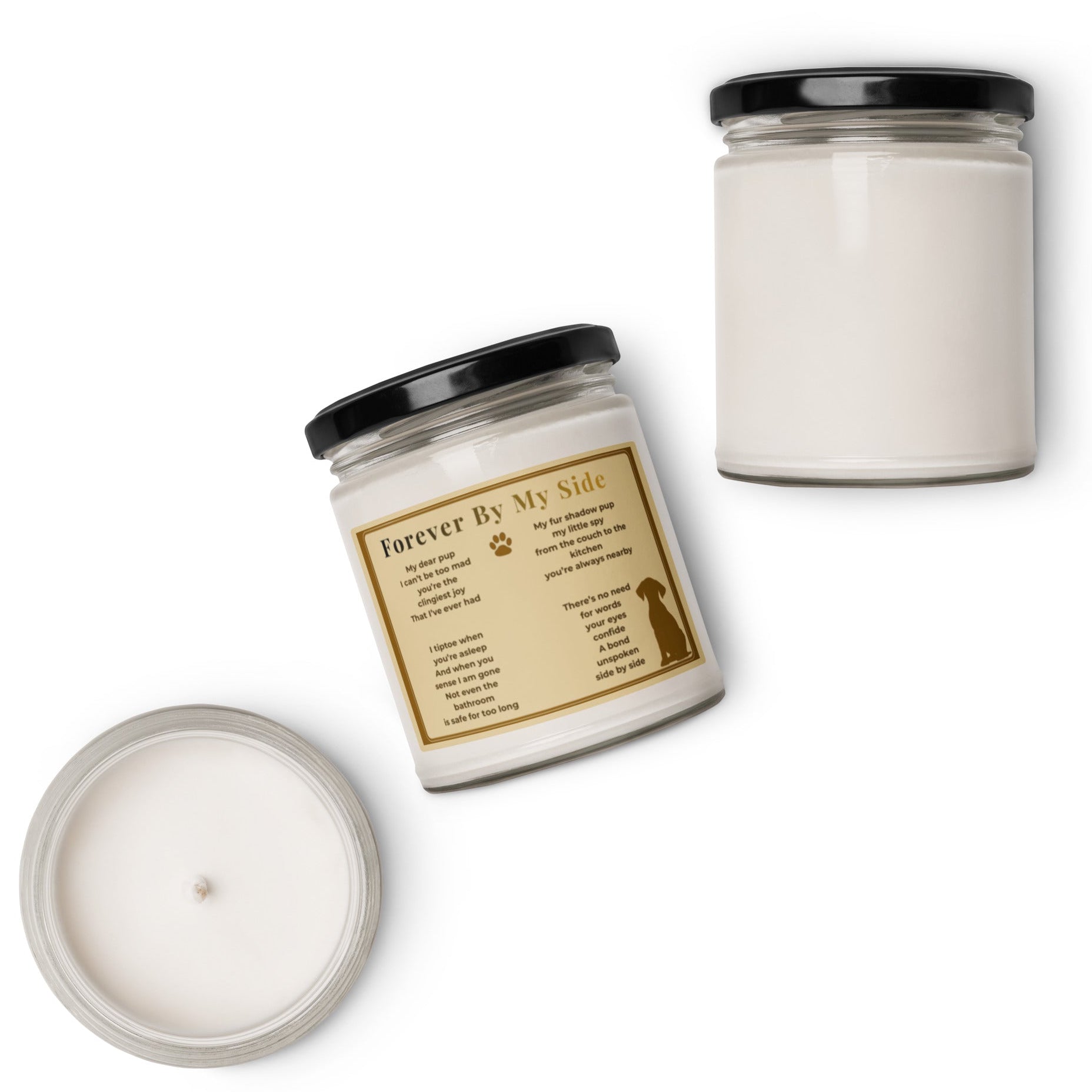 Forever By My Side Poem | Dog Keepsake Candle 9oz