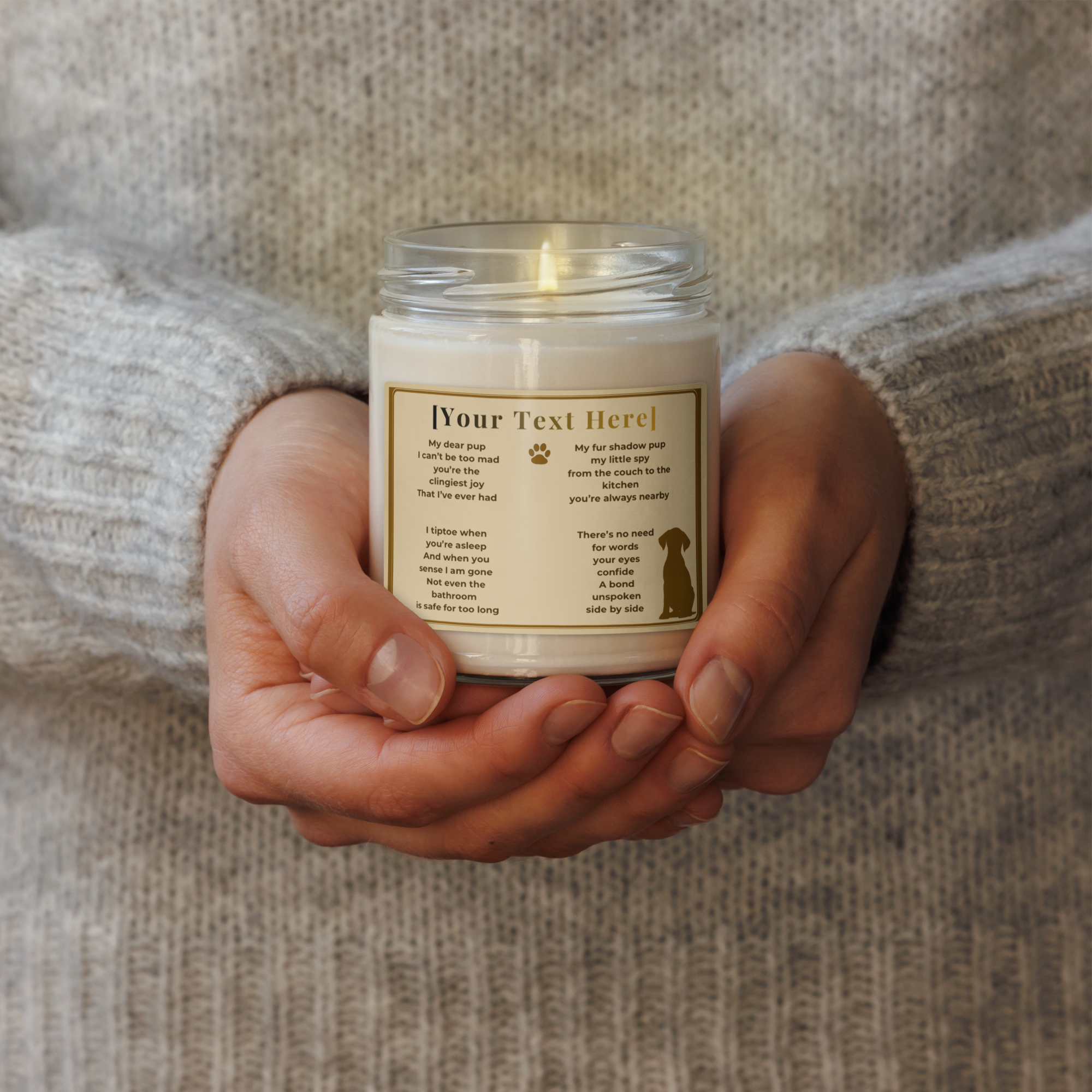 Personalized Dog Poem Candle | A candle made just for your dog — because they’re never “just a pet.”