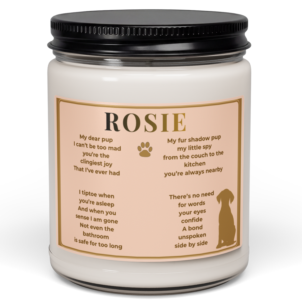 Forever by My Side | Personalized Pet Keepsake Candle  9oz
