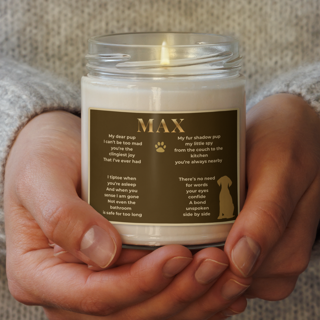Forever by My Side | Personalized Pet Keepsake Candle  9oz