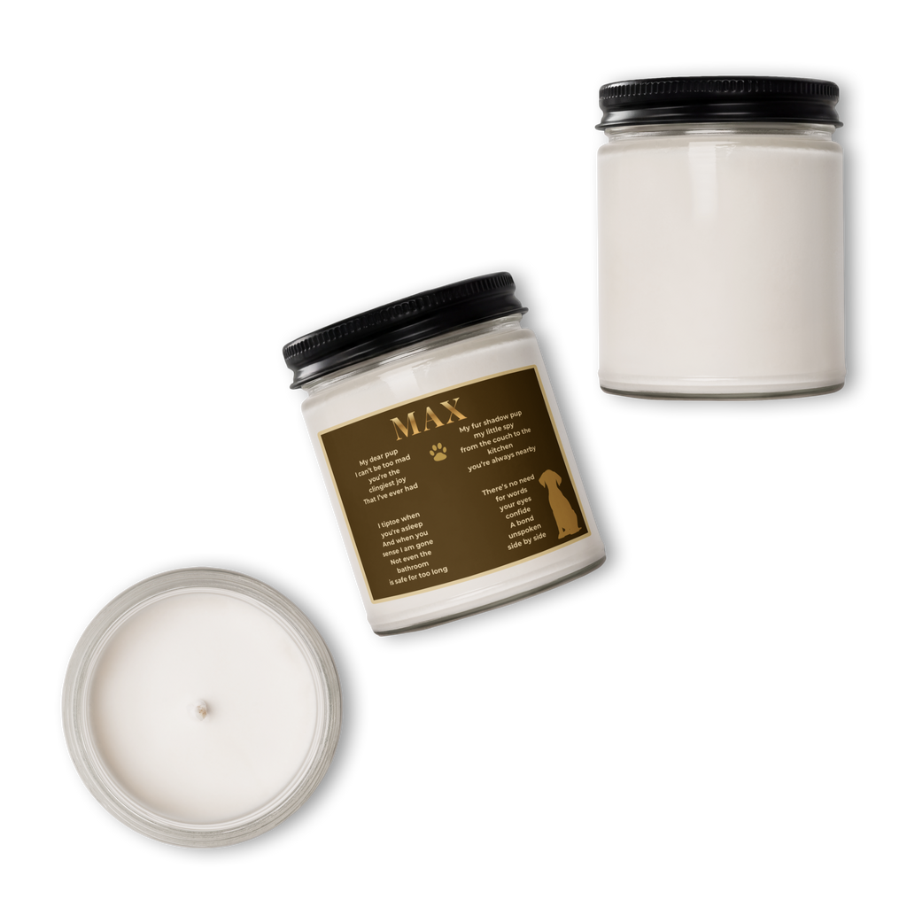 Forever by My Side | Personalized Pet Keepsake Candle  9oz